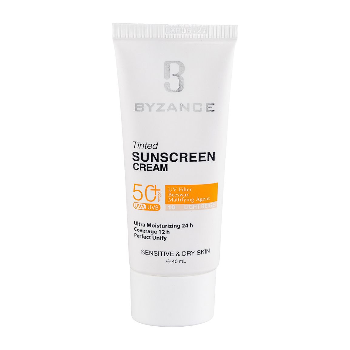 ضدآفتاب   بیزانس    رنگی شماره 30 با SPF50 مناسب پوست های حساس و خشک حجم 40 میلی لیتر