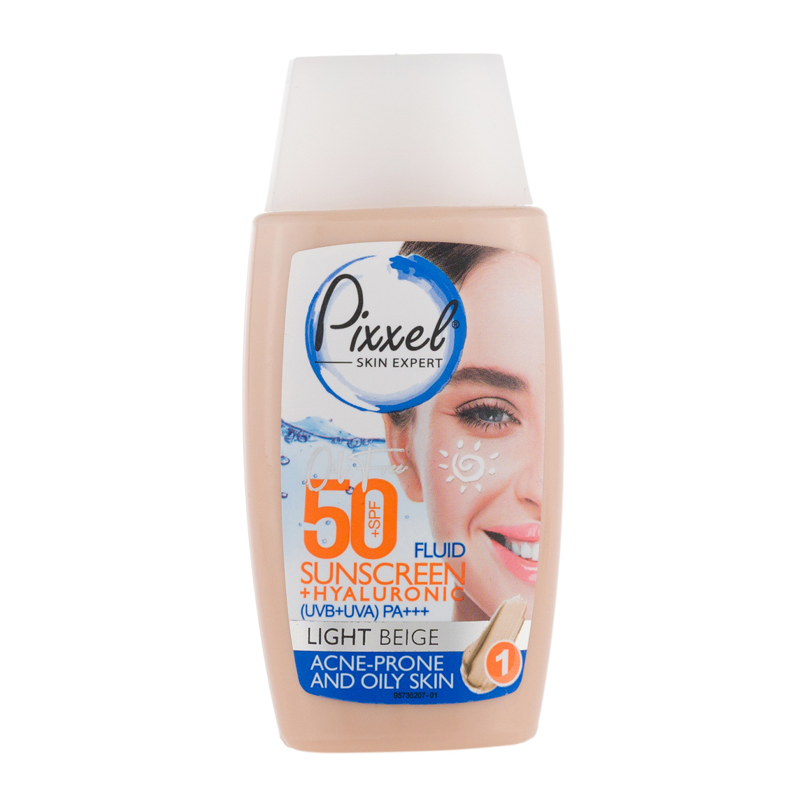 ضدآفتابی رنگی با Spf50 مناسب پوست چرب و جوش دار  بژ روشن  پیکسل حجم 50 میلی لیتر