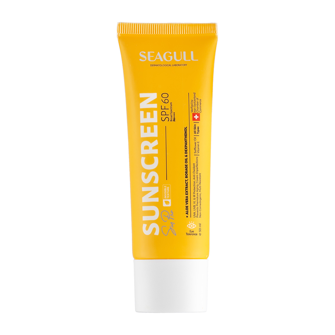 ضدآفتاب کرم فاقد رنگ با SPF 60 حجم 50 میلی لیتر سی گل