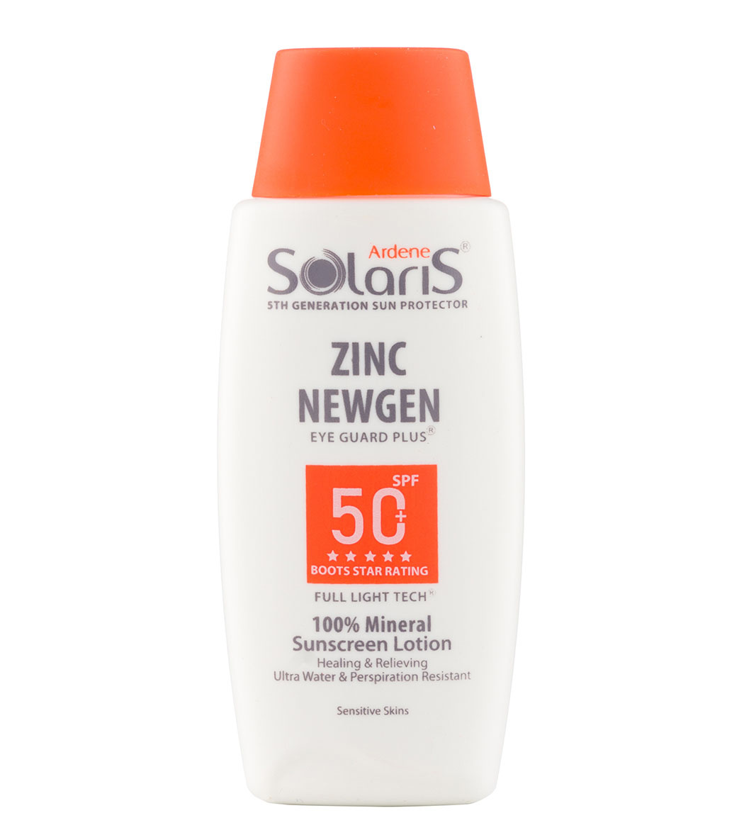 لوسیون ضد آفتاب فیزیکال +SPF50 مدل زینک نیوژن مناسب پوست حساس 100 میلی لیتر