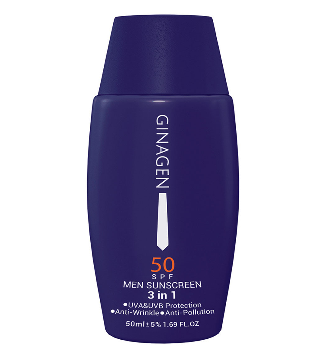 ضدآفتاب مردانه مدل 3 در 1 با spf 50 حجم 50 میلی لیتر